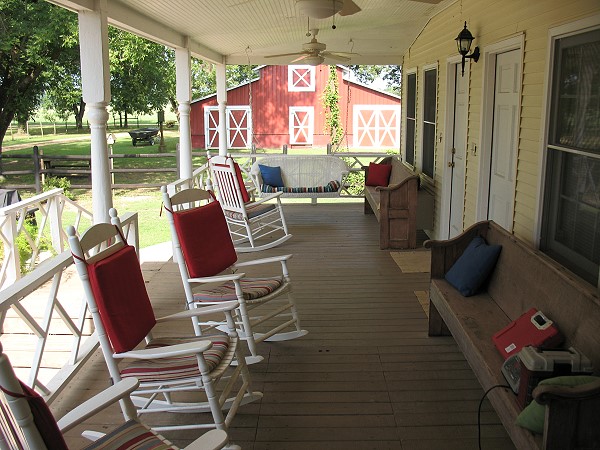Side porch view